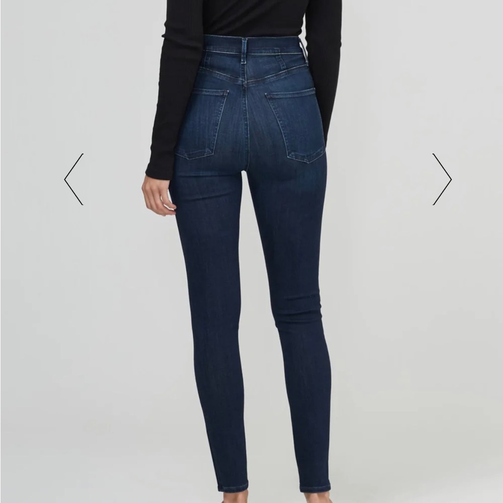 Citezen of humanity Chrissy long high rise skinny jeans size 27 dark denim.